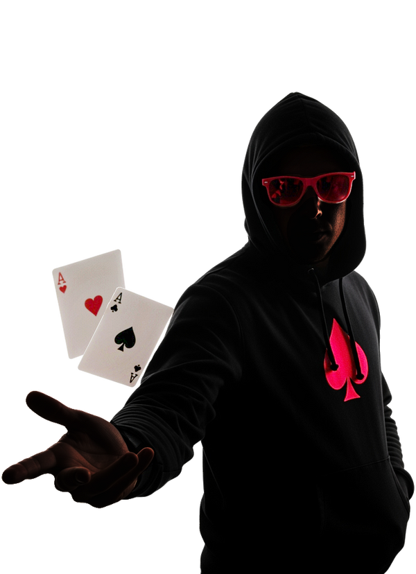 The Poker Player silhouette