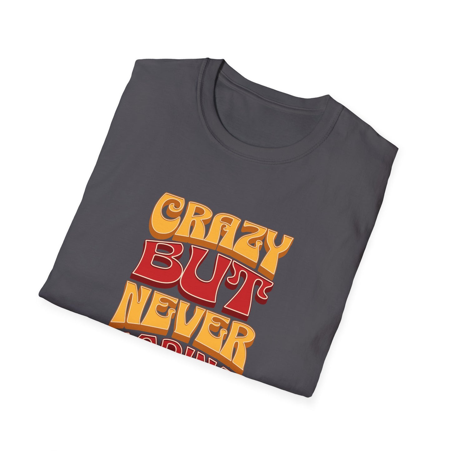 "Crazy But Never Boring" Fun Quote T-Shirt | Soft Style Cotton