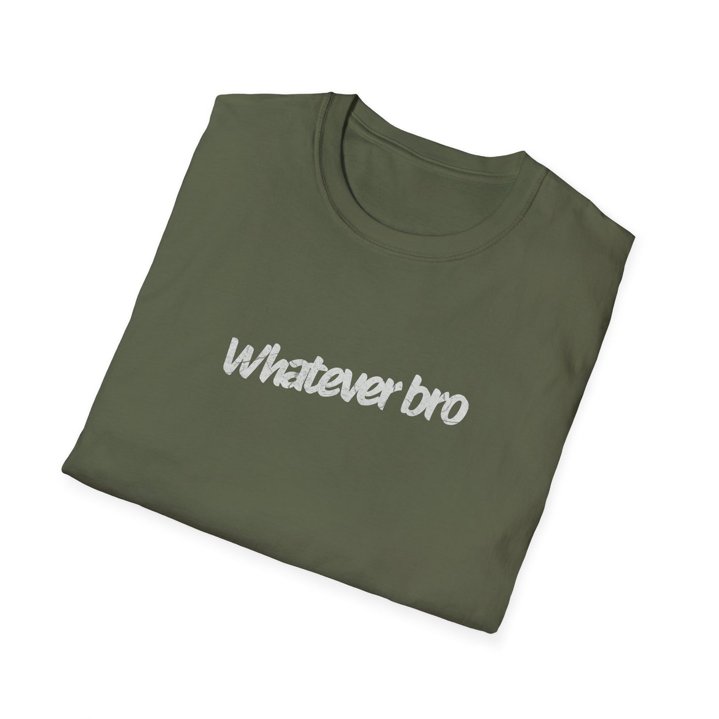 "Whatever Bro" Casual Quote T-Shirt | Soft Style Cotton