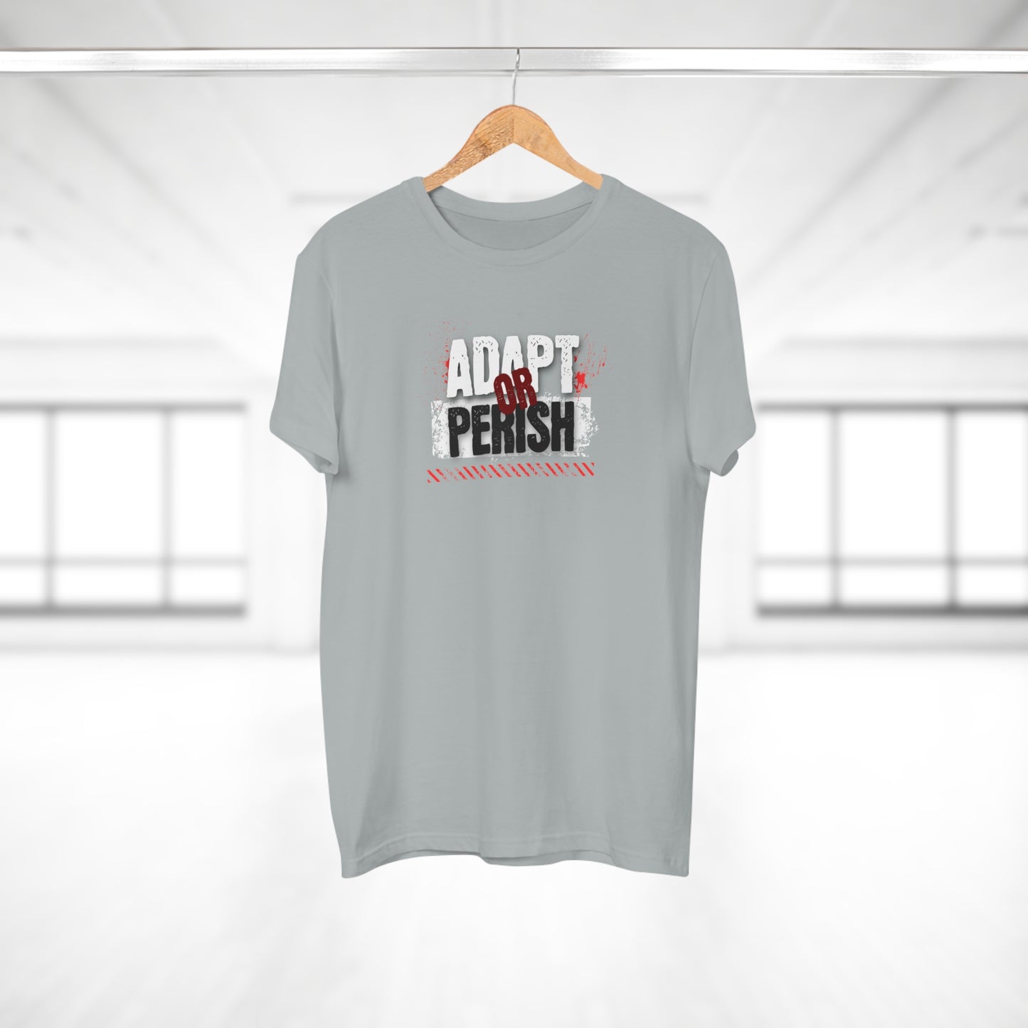 "Adapt Or Perish" Motivational Quote T-Shirt | Premium Cotton