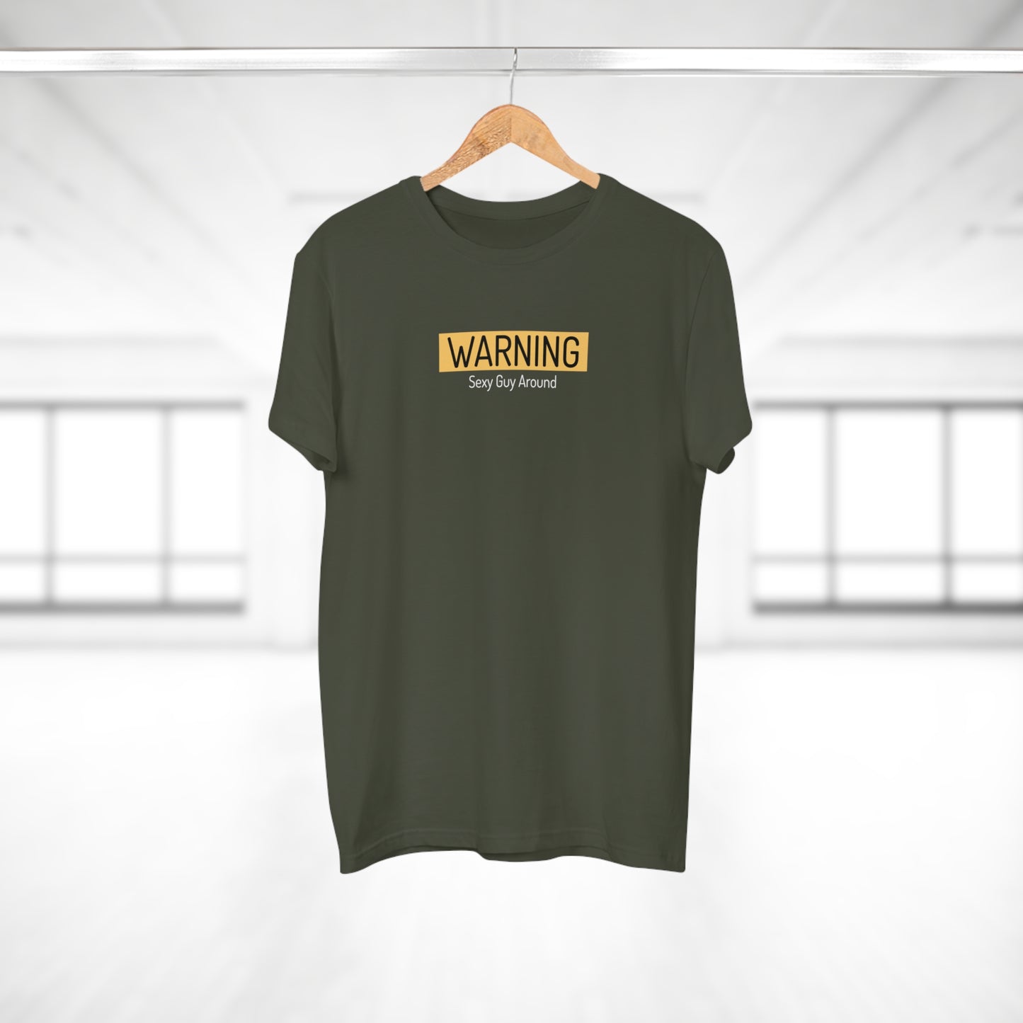 "Warning: Sexy Guy Around" Funny T-Shirt | Premium Cotton