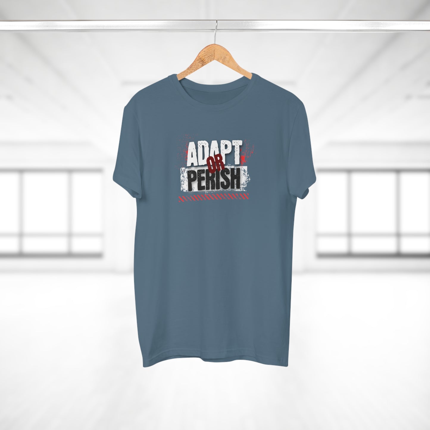 "Adapt Or Perish" Motivational Quote T-Shirt | Premium Cotton