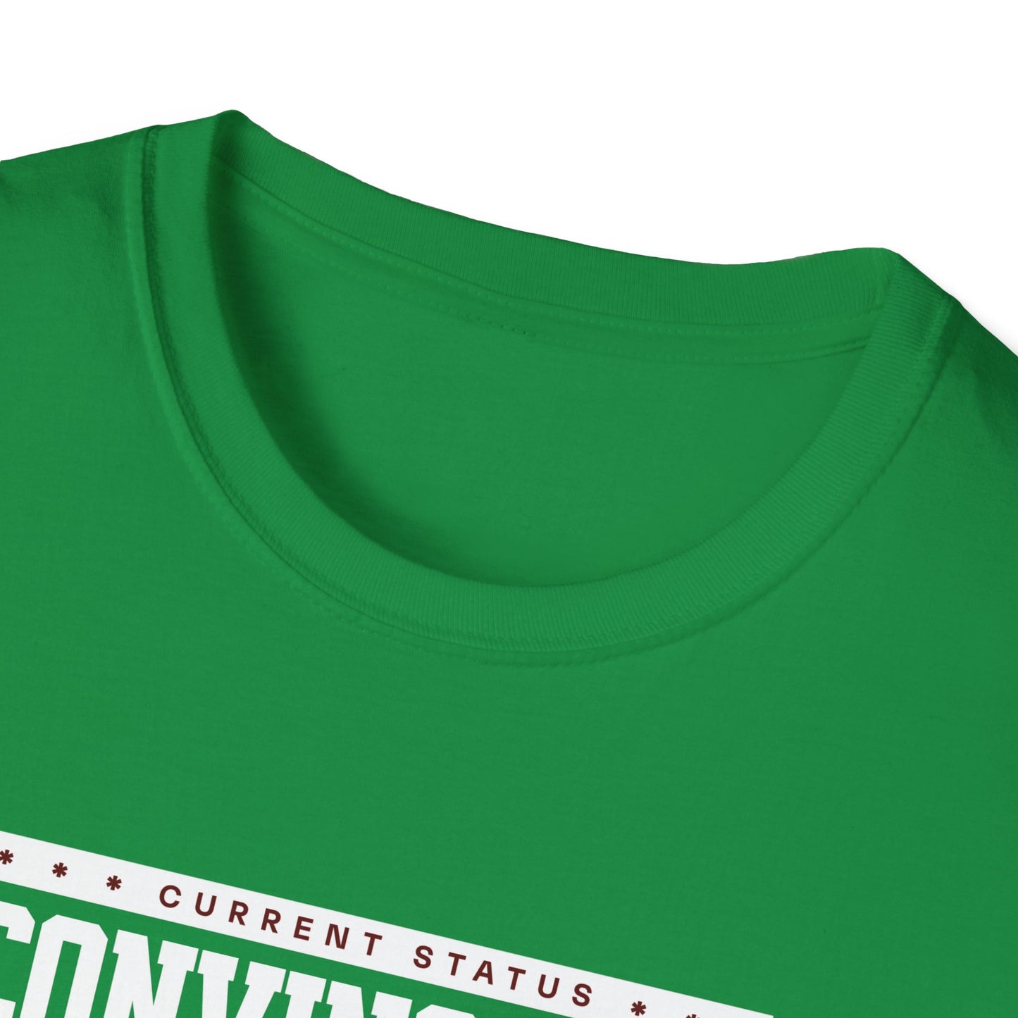 "Current Status: Convincible" Fun Quote T-Shirt | Soft Style Cotton