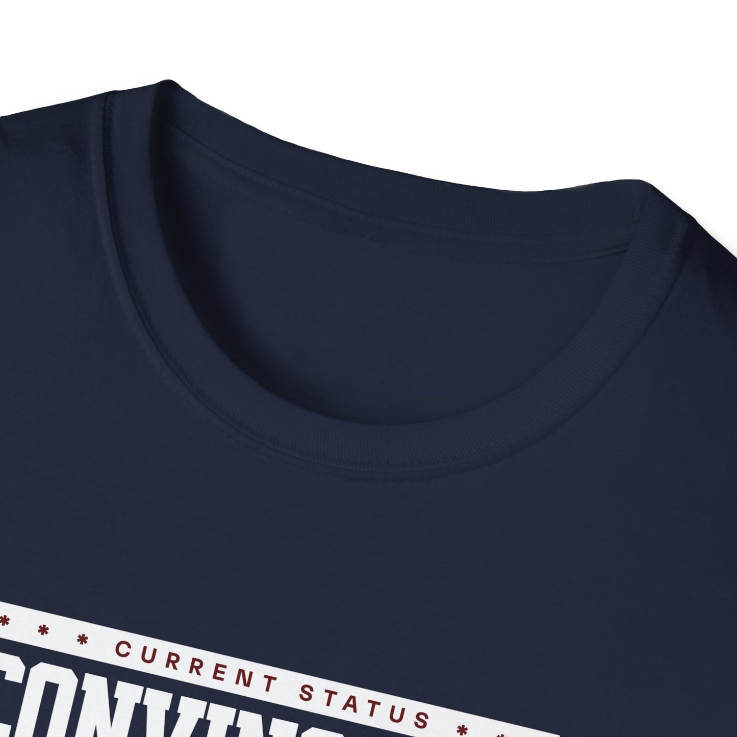 "Current Status: Convincible" Fun Quote T-Shirt | Soft Style Cotton