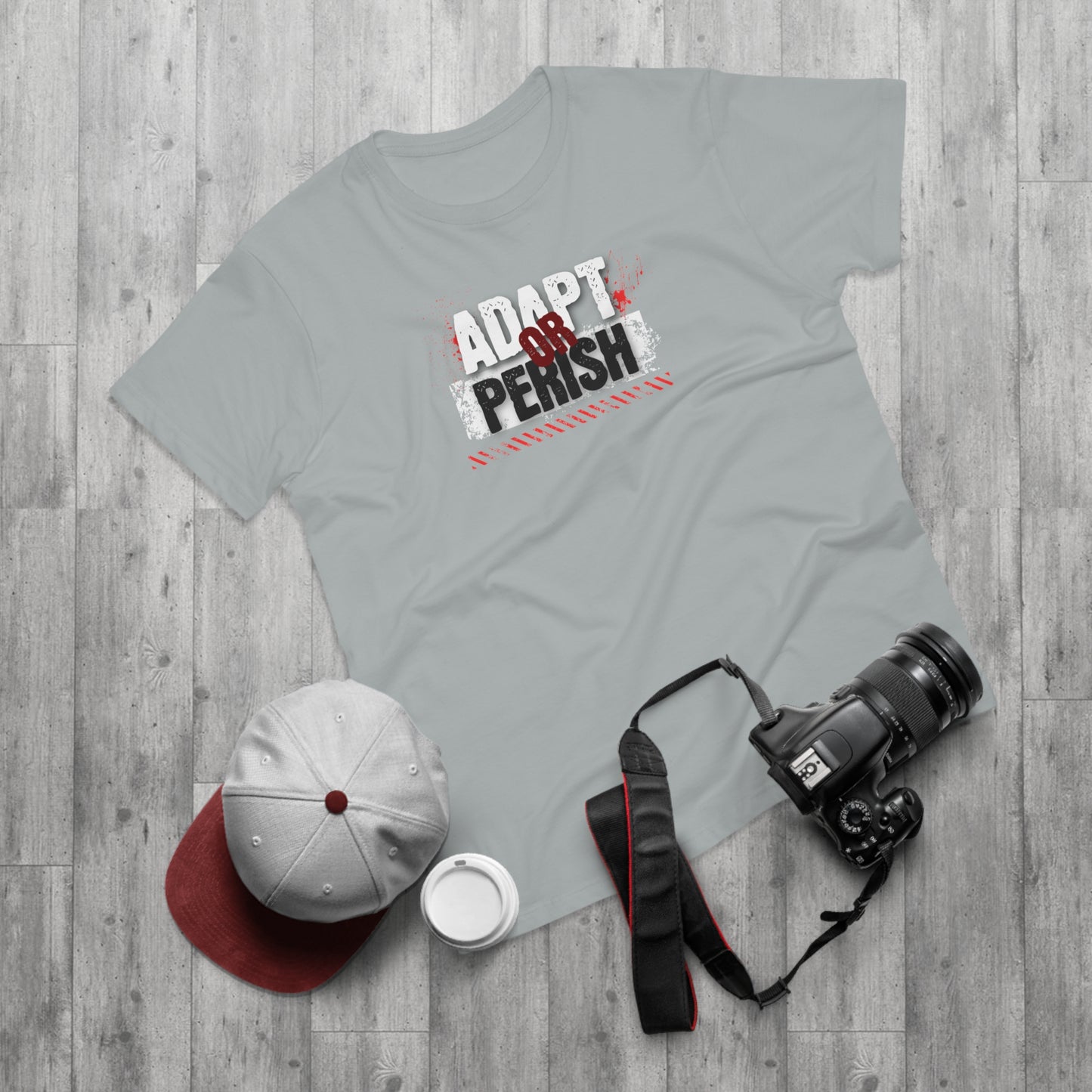 "Adapt Or Perish" Motivational Quote T-Shirt | Premium Cotton