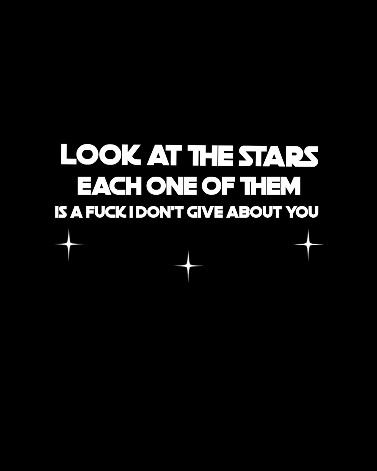 Look at the stars...